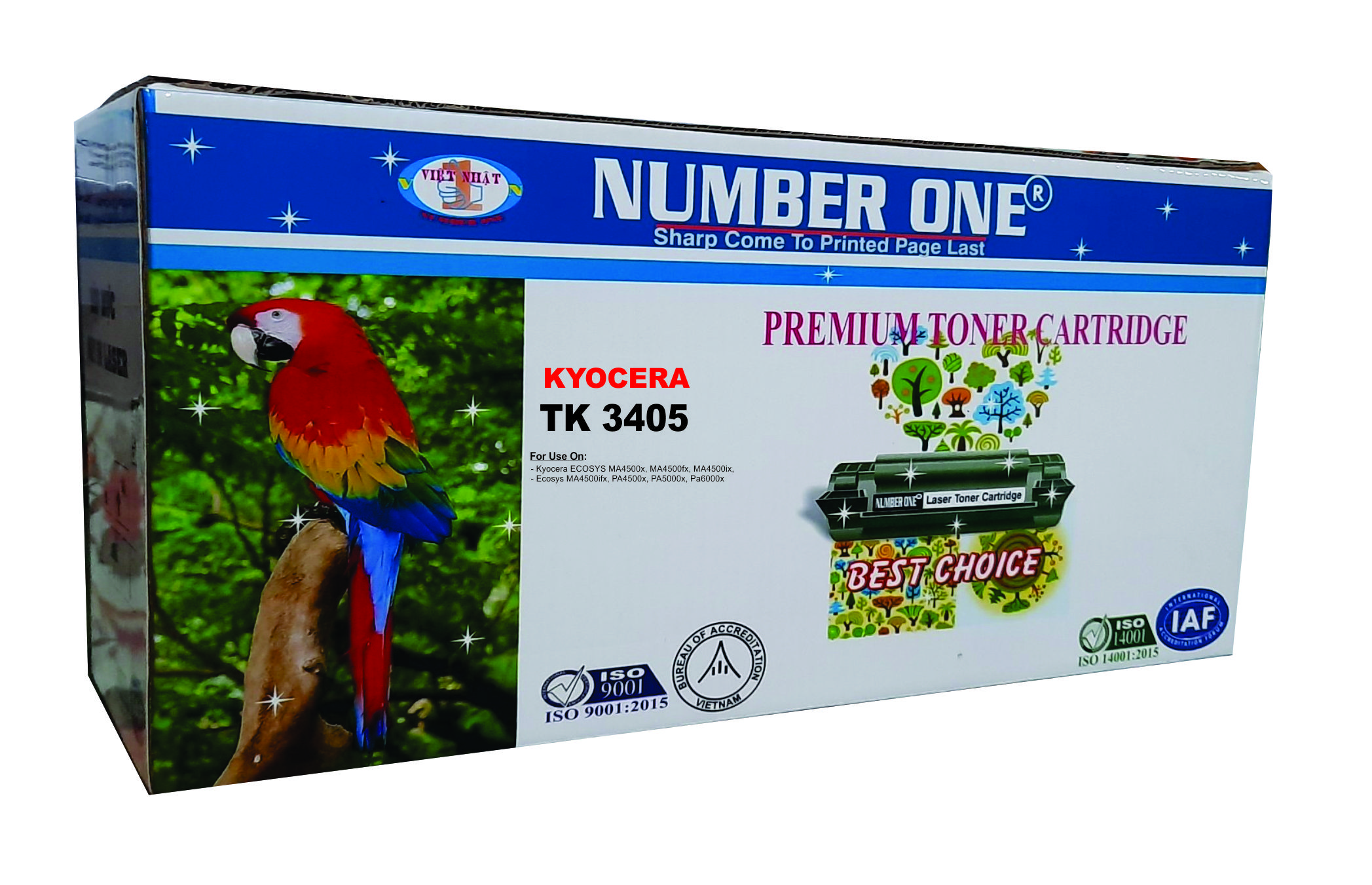 Hộp mực Kyocera TK3405 - Máy in Kyocera ECOSYS MA4500x, MA4500fx, MA4500ix, MA4500ifx, PA4500x, PA5000x, PA6000x - Hộp mực in Kyocera 4500 - Toner Kyocera 4500